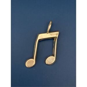 Musical Note .800 Sterling Silver Jewelry Charm #music #band